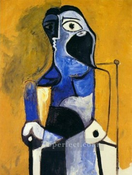 パブロ・ピカソ Painting - 座る女性 1960年 パブロ・ピカソ